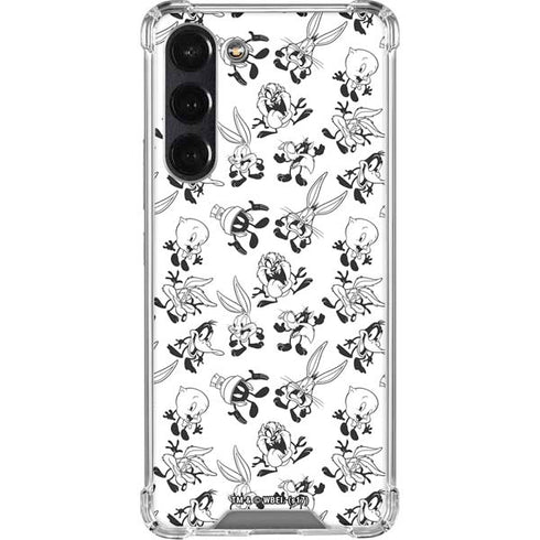 Looney Tunes Big Head Pattern Galaxy S24 FE Clear Case