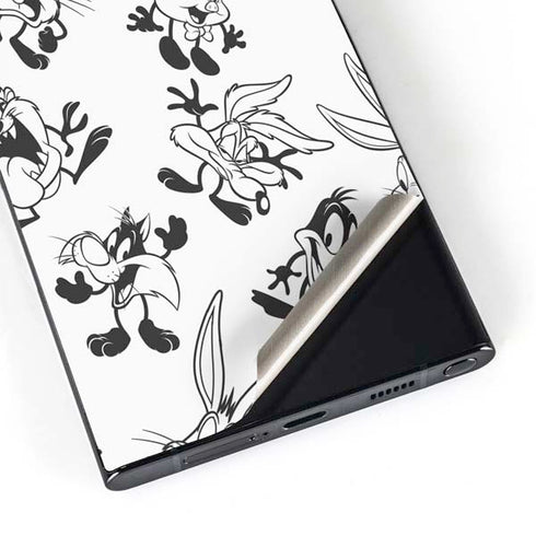 Looney Tunes Big Head Pattern Galaxy S25 Ultra Skin