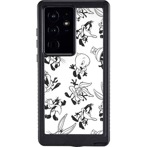 Looney Tunes Big Head Pattern Galaxy S24 Ultra Waterproof Case
