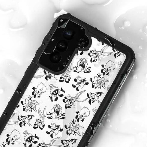 Looney Tunes Big Head Pattern Galaxy S24 Waterproof Case