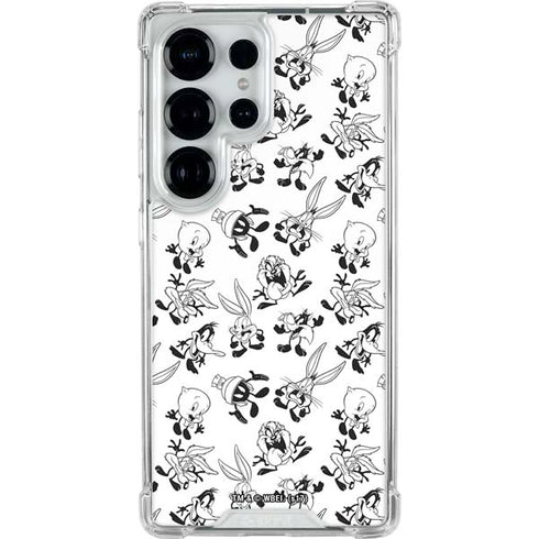 Looney Tunes Big Head Pattern Galaxy S25 Ultra Clear Case