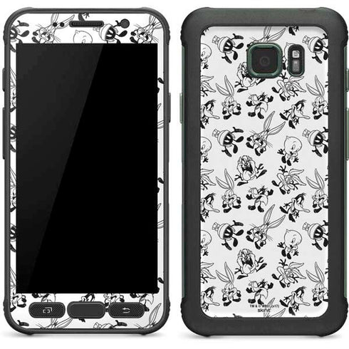 Looney Tunes Big Head Pattern Galaxy S7 Active Skin