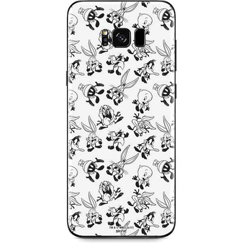 Looney Tunes Big Head Pattern Galaxy S8 Plus Skin