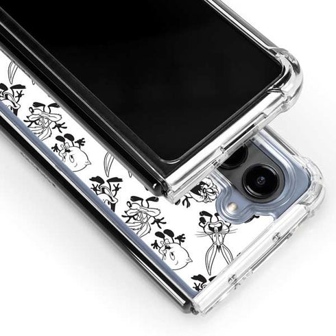Looney Tunes Big Head Pattern Galaxy Z Fold5 5G Clear Case