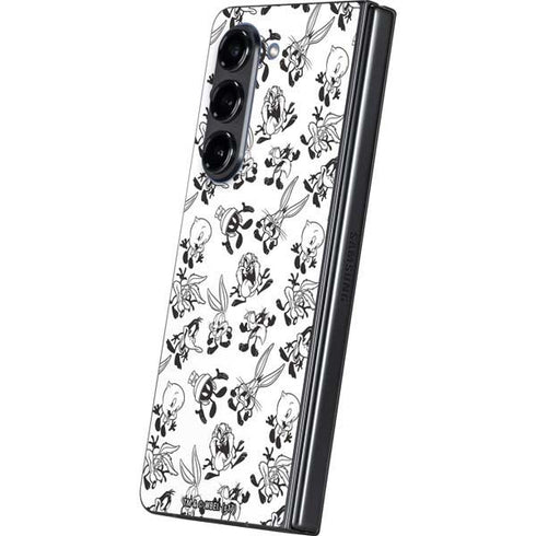 Looney Tunes Big Head Pattern Galaxy Z Fold5 5G Skin