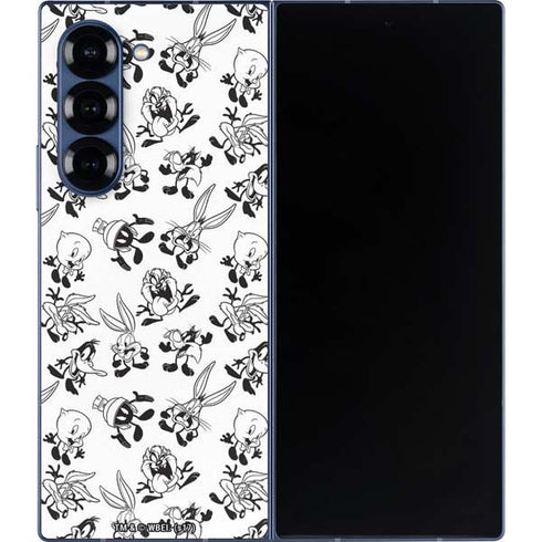 Looney Tunes Big Head Pattern Galaxy Z Fold6 Skin