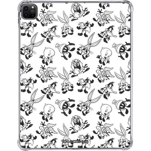 Looney Tunes Big Head Pattern iPad Pro 11in (2024) Clear Case