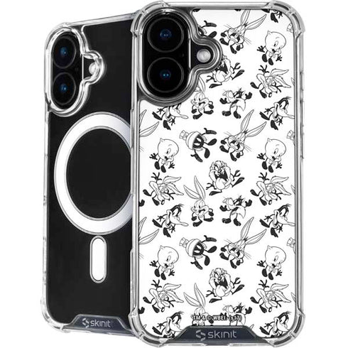 Looney Tunes Big Head Pattern iPhone 16 MagSafe Case