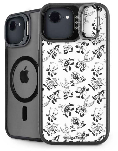 Looney Tunes Big Head Pattern iPhone 16e Kickstand Case
