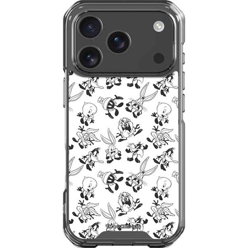 Looney Tunes Big Head Pattern iPhone 18 Pro Clear Case