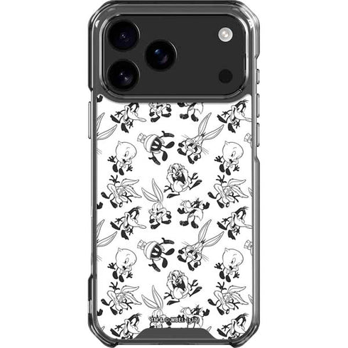 Looney Tunes Big Head Pattern iPhone 18 Pro Max Clear Case