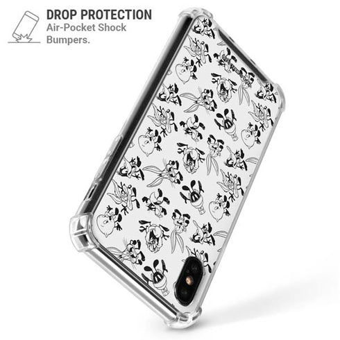 Looney Tunes Big Head Pattern iPhone X/XS Clear Case