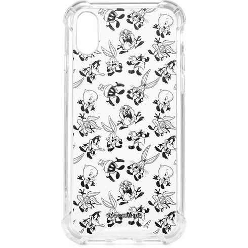 Looney Tunes Big Head Pattern iPhone XS Clear Case