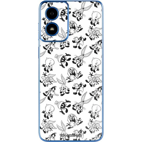 Looney Tunes Big Head Pattern Moto G Play 4G (2024) Skin