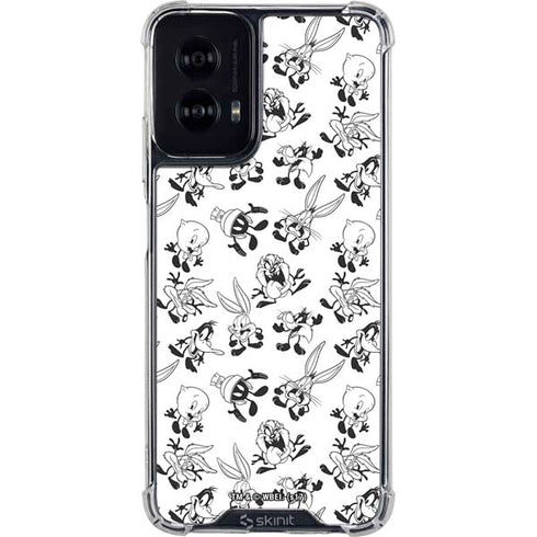 Looney Tunes Big Head Pattern Moto G Power 5G (2024) Clear Case