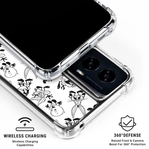 Looney Tunes Big Head Pattern Moto G Power 5G (2024) Clear Case