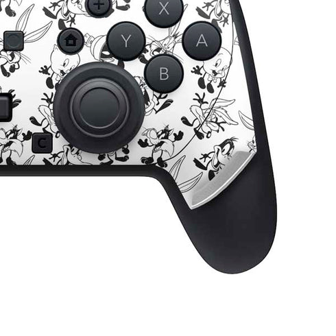 Looney Tunes Big Head Pattern Nintendo Switch 2 (2025) Pro Controller Skin