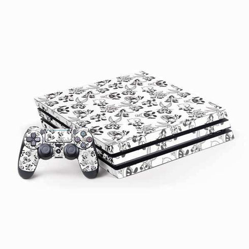 Looney Tunes Big Head Pattern PlayStation PS4 Skins