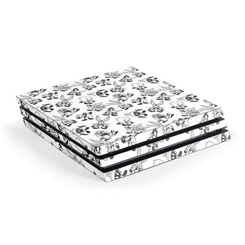 Looney Tunes Big Head Pattern PlayStation PS4 Skins