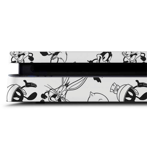 Looney Tunes Big Head Pattern PS4 Slim Skin