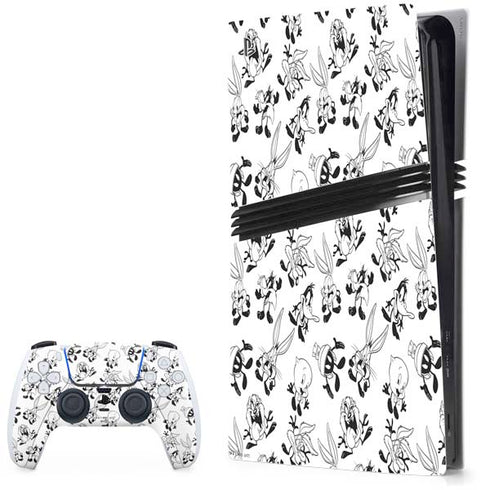 Looney Tunes Big Head Pattern PlayStation PS5 Skins