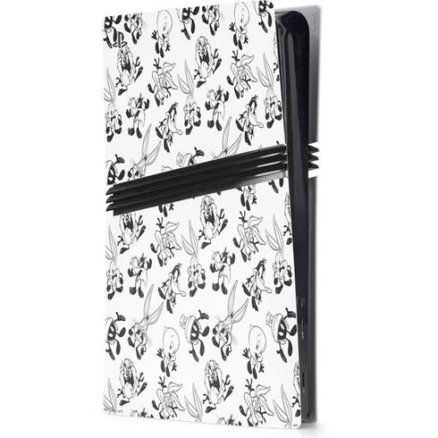 Looney Tunes Big Head Pattern PS5 Pro Console Skin