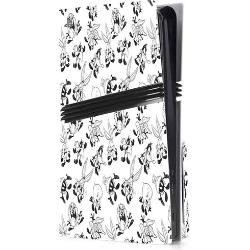 Looney Tunes Big Head Pattern PS5 Pro Disk Console Skin