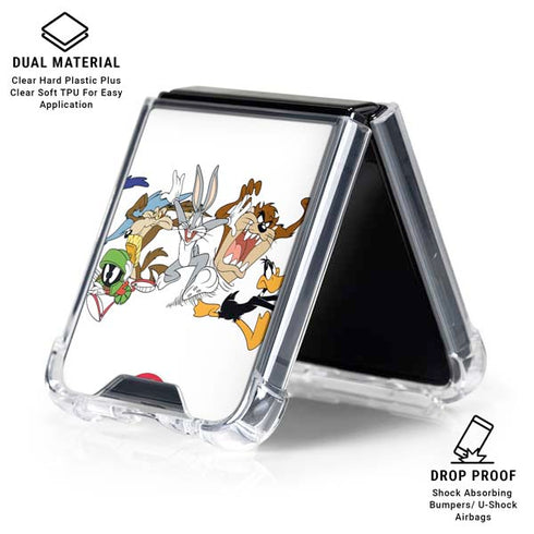 Looney Tunes Chase Galaxy Z Flip6 Clear Case