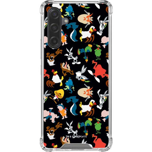 Looney Tunes Identity Pattern Galaxy A17 Clear Case