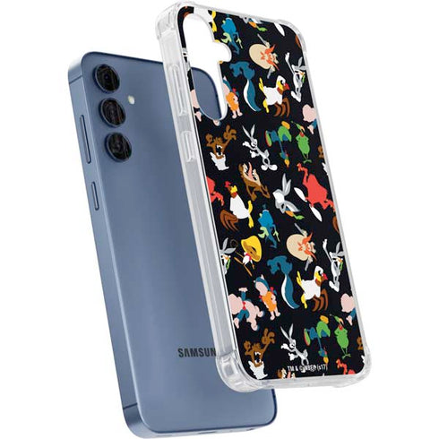 Looney Tunes Identity Pattern Galaxy A55 5G Clear Case