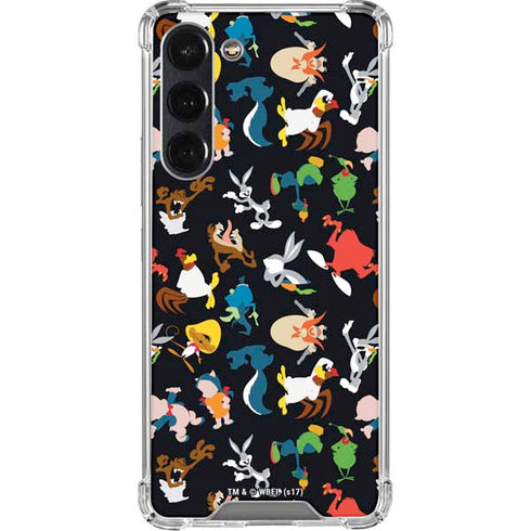 Looney Tunes Identity Pattern Galaxy S24 FE Clear Case