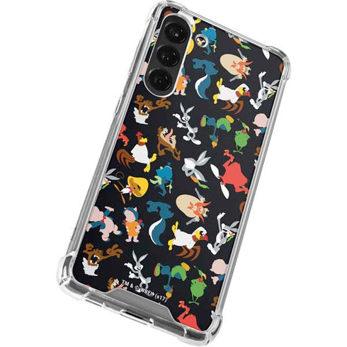 Looney Tunes Identity Pattern Galaxy S24 FE Clear Case