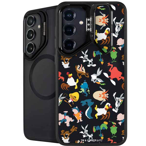 Looney Tunes Identity Pattern Galaxy S25 Kickstand Case