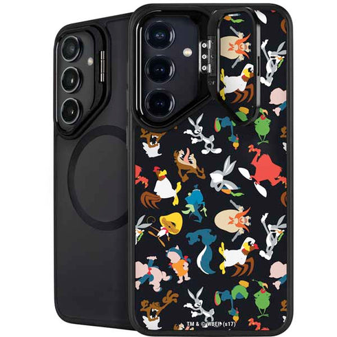Looney Tunes Identity Pattern Galaxy S24 Plus Kickstand Case