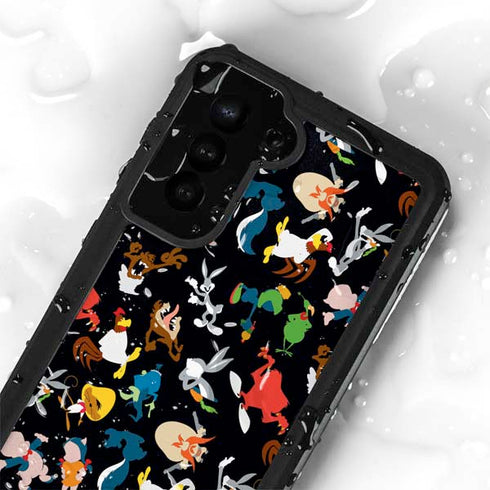 Looney Tunes Identity Pattern Galaxy S24 Plus Waterproof Case