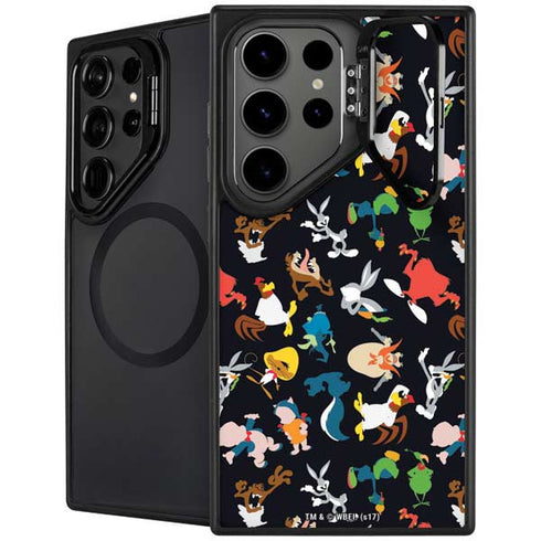 Looney Tunes Identity Pattern Galaxy S24 Ultra Kickstand Case