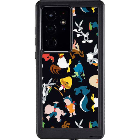 Looney Tunes Identity Pattern Galaxy S24 Ultra Waterproof Case