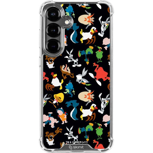 Looney Tunes Identity Pattern Galaxy S26 Plus Clear Case