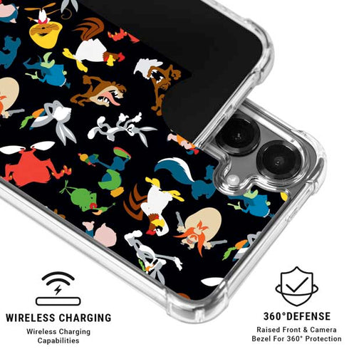 Looney Tunes Identity Pattern Galaxy S26 Plus Clear Case
