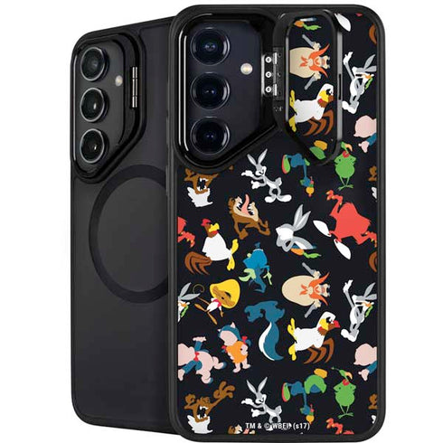 Looney Tunes Identity Pattern Galaxy S26 Plus Kickstand Case