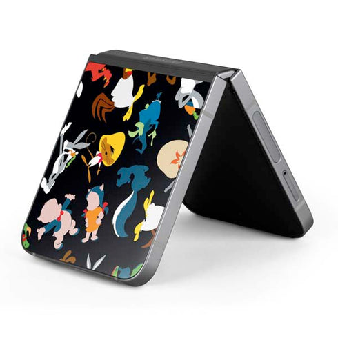 Looney Tunes Identity Pattern Galaxy Z Flip6 Skin