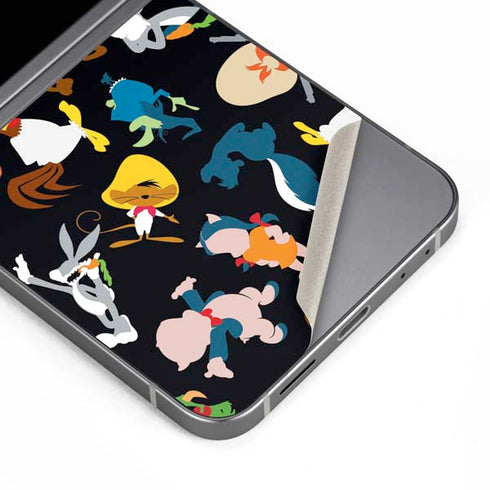 Looney Tunes Identity Pattern Galaxy Z Flip6 Skin