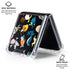 Looney Tunes Identity Pattern Galaxy Z Flip6 Clear Case