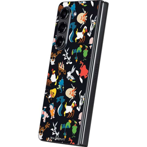 Looney Tunes Identity Pattern Galaxy Z Fold5 5G Skin