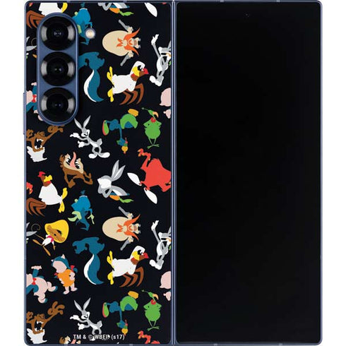 Looney Tunes Identity Pattern Galaxy Z Fold6 Skin