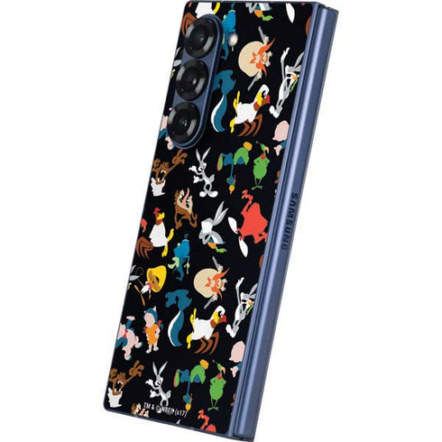 Looney Tunes Identity Pattern Galaxy Z Fold6 Skin