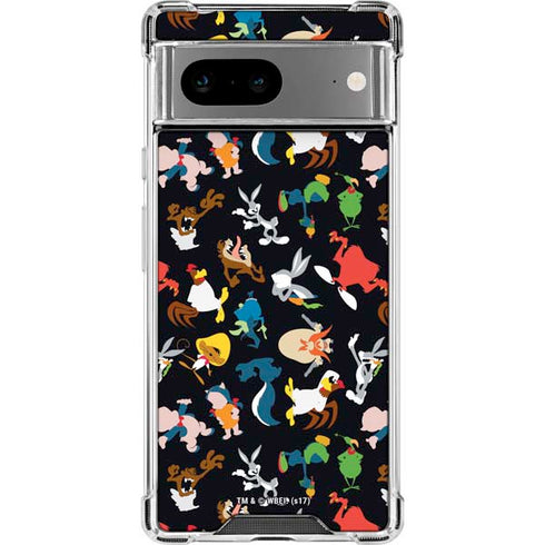 Looney Tunes Identity Pattern Google Pixel 8a Clear Case