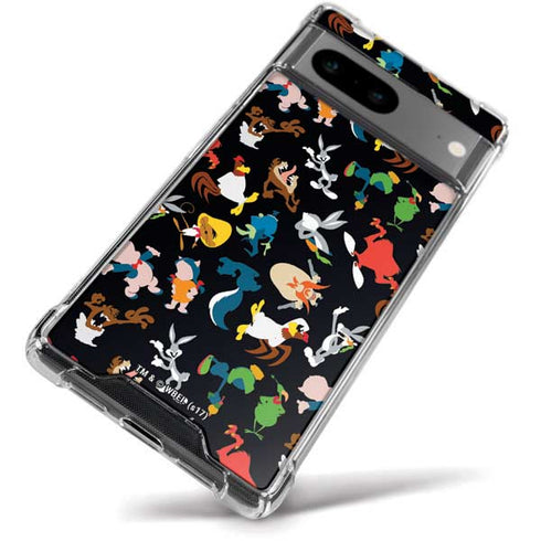 Looney Tunes Identity Pattern Google Pixel 8a Clear Case