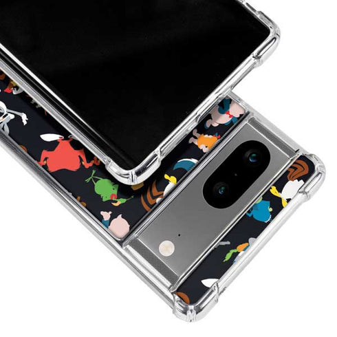 Looney Tunes Identity Pattern Google Pixel 8a Clear Case