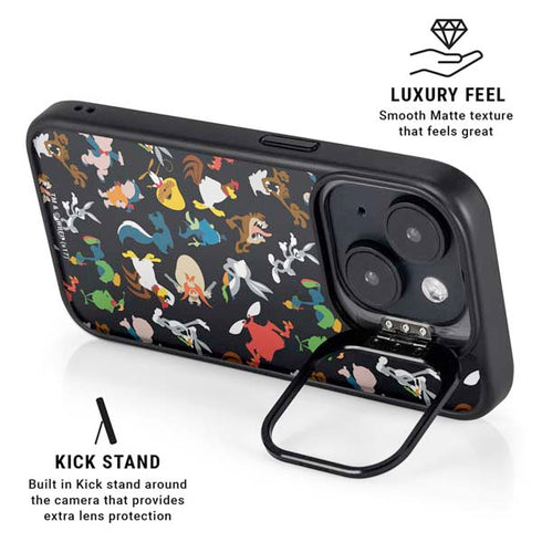 Looney Tunes Identity Pattern iPhone 14 Plus Kickstand Case